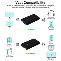 トランスミッター レシーバー Bluetooth 5.0 ワイヤレス 送信機 受信機 スピーカー ヘッドホン イヤホン オーディオ usb アダプター テレビ_画像2