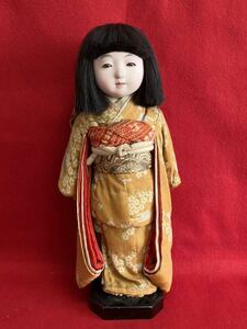 旧家所蔵品 市松人形 アンティーク 人形液シール 抱き人形 丸平 豆人形 玩具 雛人形 ビスクドール 日本人形 戦前 縮緬 昭和初期 