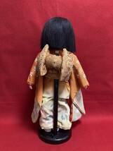 日本人形 市松人形 春水の顔 抱き人形 豆人形 玩具 雛人形 ビスクドール 戦前 縮緬 女の子 _画像4