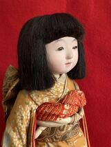 旧家所蔵品 市松人形 アンティーク 人形液シール 抱き人形 丸平 豆人形 玩具 雛人形 ビスクドール 日本人形 戦前 縮緬 昭和初期 _画像3