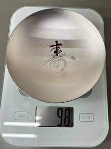 X0315◆ 純銀 銀杯 刻印有 酒盃 酒器 重量98g シルバー SILVER 銀 共箱◆