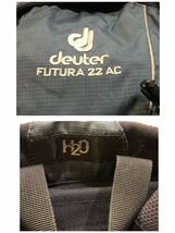 deuter　ドイター　FUTURA 22 AC　デイパック レインカバー付　中古　エアコンフォート機能_画像9