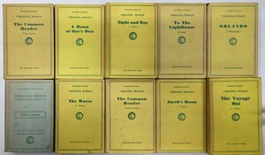 y1212-13.ヴァージニア・ウルフ まとめ/英米文学/小説/詩/文芸評論/洋書/ディスプレイ/レトロ/アンティーク/ Virginia Woolf /モダニズム