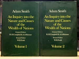 y1214-2. An Inquiry into the Nature and Causes of the Wealth of Nations / ADAM SMITH /アダム・スミス/経済学/哲学/洋書/ハードカバー