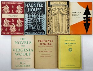 y1212-8.ヴァージニア・ウルフ まとめ/英米文学/小説/詩/文芸評論/洋書/ディスプレイ/レトロ/アンティーク/ Virginia Woolf /モダニズム