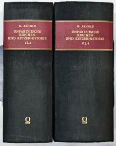 y1230-5. UNPARTEIISCHE KIRCHEN- UND KETZERHISTORIE /教会/異端/歴史/キリスト教/宗教/神学/ドイツ語/洋書/福音書/アングロ・サクソン