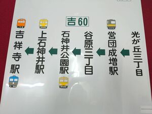 ☆★西武バス 上石神井営業所 側面方向幕 電車イラスト入り★☆