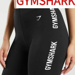 新品未開封 GYMSHARK　CottonGraphicTape Leggings 黒