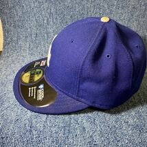 ニューエラ　USA製　ロサンゼルス　ドジャース　ブルーMLBロゴ　LA刺繍　authentic 59FIFTY 7 1/8 サイズ56.8㎝　キャップ　大谷翔平　レア_画像5