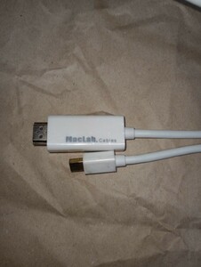 MacLab. Thunderbolt HDMI 変換 ケーブル 1.8m ホワイト Mini DisplayPort HDMI ミラーリング BC-MDH18WH