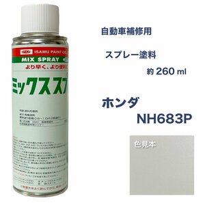 ホンダNH683P スプレー車用塗料 約260ml 上塗り色下塗り色2本セット 脱脂剤付き NH683P