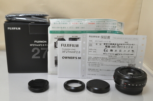 ★★新品同様 FUJIFILM XF 27mm F2.8 R WR w/Box♪♪#5669EX