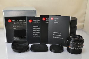 ★★極上品 Leica Elmarit-M 28mm F/2.8 ASPH E39 6Bit 11606 Lens w/Box♪♪#5673