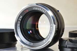 ★★極上品 Carl Zeiss C Sonnar T* 50mm F/1.5 ZM Black Lens♪♪#5674