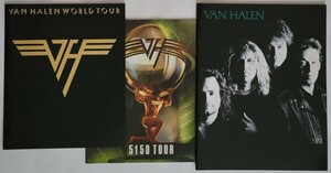 VAN HALEN パンフ3冊 WORLD TOUR 1979 5150 1986 OU812 JAPAN TOUR 1989 日本公演 来日 PROGRAM ヴァン・ヘイレン コンサート PROGRAMME