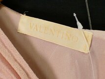 ヴァレンティノVALENTINO　縮み織り　プリーツ装飾ドレス　ワンピース【L's(４)/20万円/ピンク/Sランク】f3D0_画像4