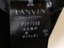 ランバン　LANVIN collection　クロプドパンツ【L's(38)/2万円/ブラック/Sランク】f3A_画像5