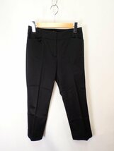 ランバン　LANVIN collection　クロプドパンツ【L's(38)/2万円/ブラック/Sランク】f3A_画像1