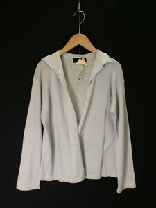 chi vi ti-ni flax cotton through year OKno-. hanging weight braided cardigan [L's(40)/ gray /S rank ]f3Z