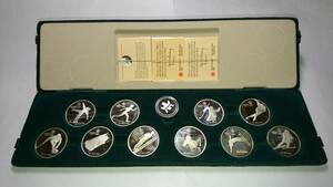 １９８８年カルガリーオリンピック ２０ドル記念銀貨 １０枚 ロイヤルカナディアン ミント 