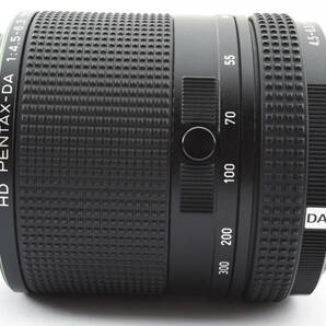 ★極上美品★ PENTAX ペンタックス HD PENTAX-DA 55-300mmF4.5-6.3ED PLM WR RE 望遠ズームレンズ 箱、付属品付きの画像6