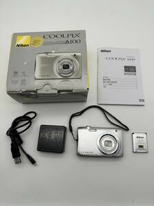 ★外観極美品★ Nikon ニコン COOLPIX A100　箱、バッテリー、説明書、ストラップ付