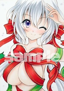 ■同人手描きイラスト■戦姫絶唱シンフォギア■雪音クリス■クリスマス■B6