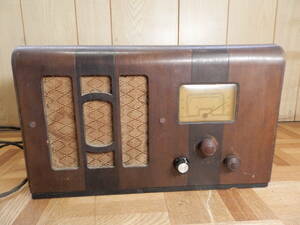放送型１２３　トランスレス　コンサートン　1930-40年代　真空管ラジオ　大阪　タイガー電機　　受信確認済み