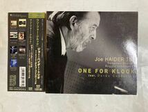 CD 帯 インサート付 Joe Haider Trio Feat Dusko Goykovich - One For Klook ジョー・ハイダー SSCD-8127_画像1