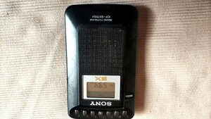 SONY ワイドFM対応 FM/AMポケットラジオ ICF-SX705V 日本製 動作品 