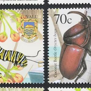 ツバル 2001年発行 昆虫 蝶 カタツムリ 切手 未使用 NHの画像5