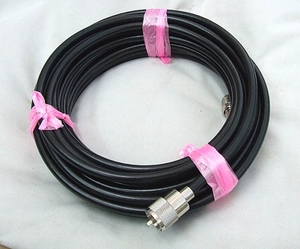 5D-FB 10m coaxial cable MP-MP connector attaching 