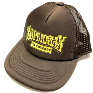 ◎SUPERMAX HARDWARE スーパーマックス ステッカー付 トラッカー ブラウンCAP ロサンゼルス hardcore Streetbrand チカーノ Lowrider #6