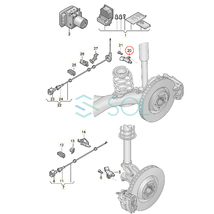 VW ポロ 9N_ 6R1 6C1 9A4 9A2 9N2 9A6 アップ! 121 122 BL1 BL2 BL3 123 リア ABSセンサー スピードセンサー 左側 WHT003863 6Q0927807B_画像3