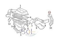 VOLVO ボルボ C70 S70 V70 850 8B5234 8B5254 エアマスセンサー 1275749 3507697 出荷締切18時_画像2