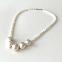 TASAKI 極上オーロラ マベパール ネックレス k18 真珠 Pearl 約12〜14mm 19.2g タサキ 田崎真珠_画像2