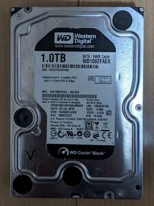 [2] Western Digital 3.5in.HDD 黒キャビア WD1002FAEX-00Z3A0 1TB SATA600 7200rpm 中古