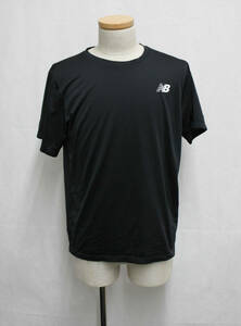 #75_0061 送料無料 【中古品】 [new balance] new balanceメンズドライTシャツ半袖 メンズ XL ブラック