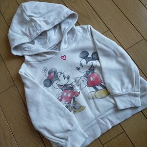 baby GAP ミッキー&ミニー ディズニー Disney パーカー 100 オフホワイト アイボリー 東京ディズニーリゾート