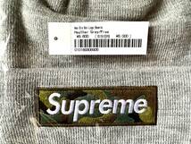 【新品未使用】Supreme New Era Box Logo Beanie Heather Grey Camo 23FW 国内正規品付属品完備ニット帽子カモ柄ボックスロゴboxlogo_画像5