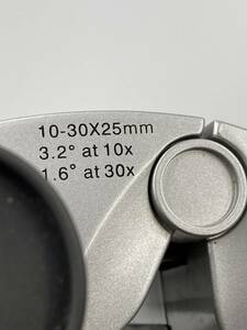 【中古】双眼鏡　VANGUARD　EZ-103025　Multi-coated　10X－30X　25㎜　グレー　ブラック　616‐12