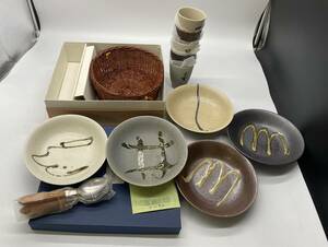 織部焼セット　 陶器 鉢 皿 器 和食器　保管品