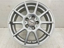 中古アルミホイール 4本セット 15×6J +45 5穴 PCD100 15インチ MANARAY SPORT SMART トヨタ車用 c1116_画像6