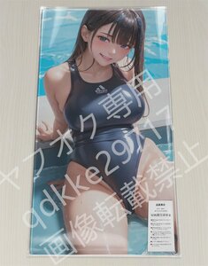 [オリジナル]3D美少女 競泳水着/プレイマット＆マウスパッド＆ラバーマット高品質