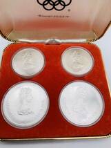 ★カナダ銀貨 1972年 モントリオールオリンピック 記念コイン 5ドル 10ドル 4枚セット 箱付き 希少★_画像2