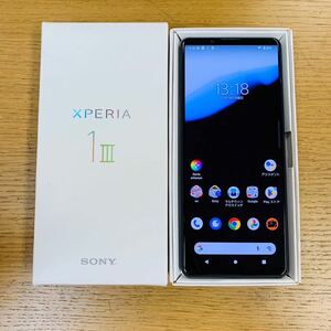 美品 SONY Xperia1Ⅲ SOG03 au○ SIMフリー NN7671