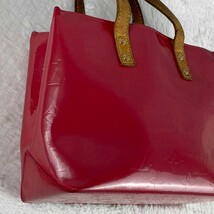 1円~ 極美品 ルイヴィトン LOUISVUITTON ハンドバッグ トートバッグ エナメル パテントレザー リードPM ヴェルニ モノグラム 型押し ピンク_画像5