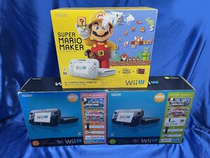 ジャンク 動作未確認 任天堂 WiiU 本体 箱付き 3台（プレミアムセット　２台+マリオメーカー限定版　1台） セット　　K