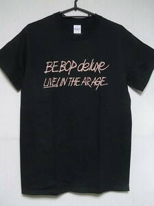 即決★新品バンドＴシャツ★ビ・バップ・デラックス★BE BOP DELUXE★LIVE! IN THE AIR AGE/ブラック×ベージュ★S/M/L/XLサイズ対応可