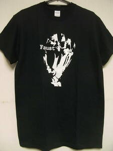 ジャーマンロック関連★即決★新品バンドＴシャツ★ファウスト★FAUST★ブラックボディ×ホワイトプリント★S/M/L/XLサイズ対応可能